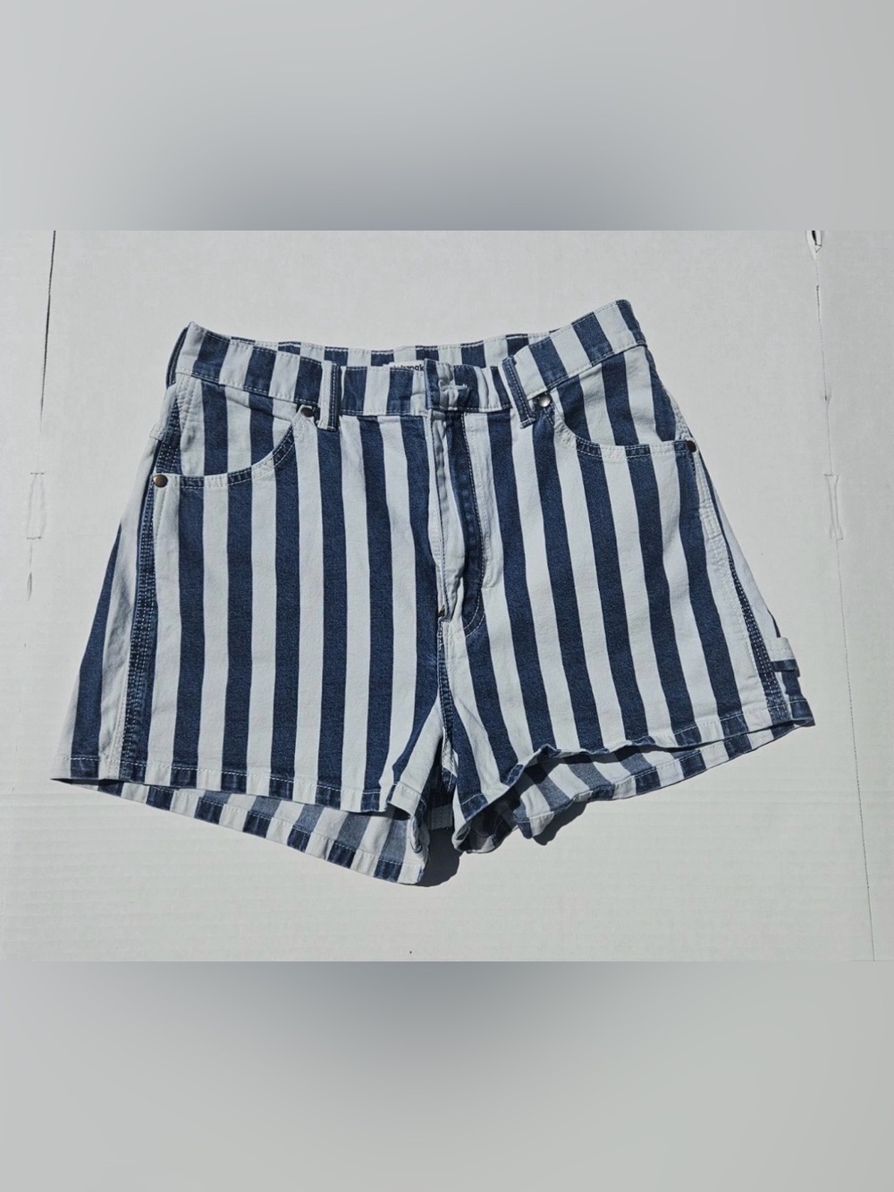 Wrangler Navy & White Striped Women’s Jean Shorts